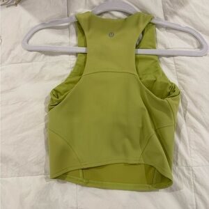 lululemon athletica Green Crop Cut Out Tank Top